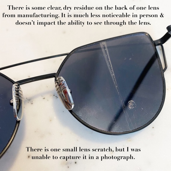 🆑 "Natalie" Sunglasses || Dark Blue Mirror - Picture 4 of 7